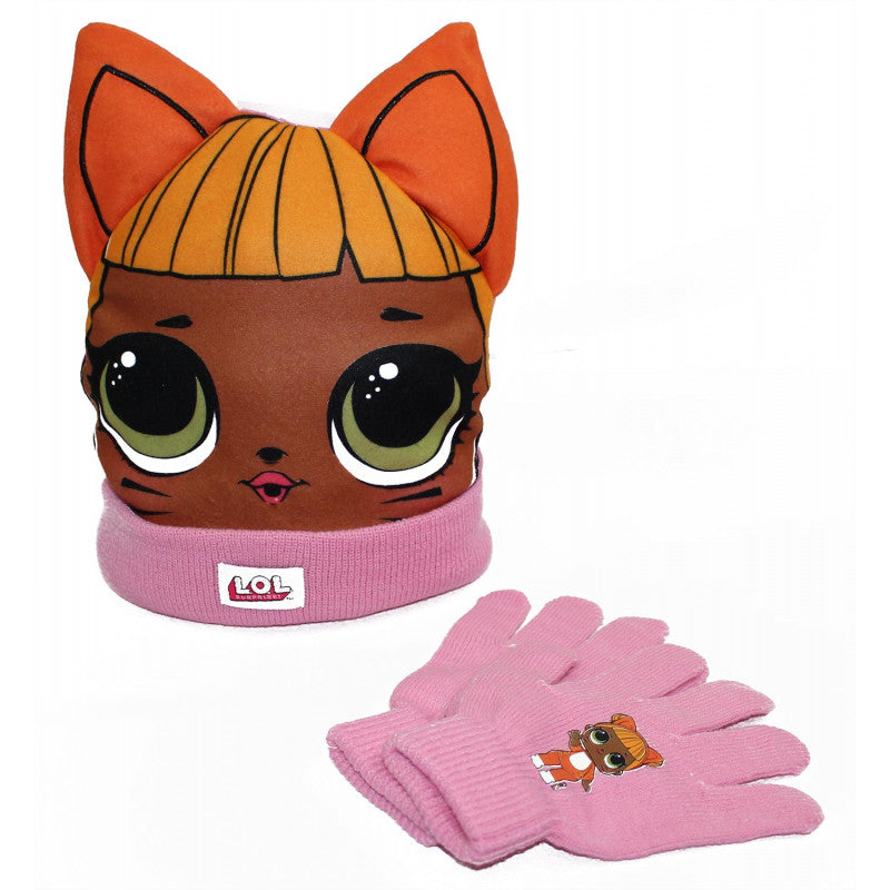 Set Cappello con Orecchie e Guanti LOL