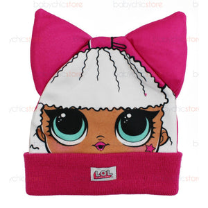 Set Cappello con Orecchie e Guanti LOL - Rosa - 2