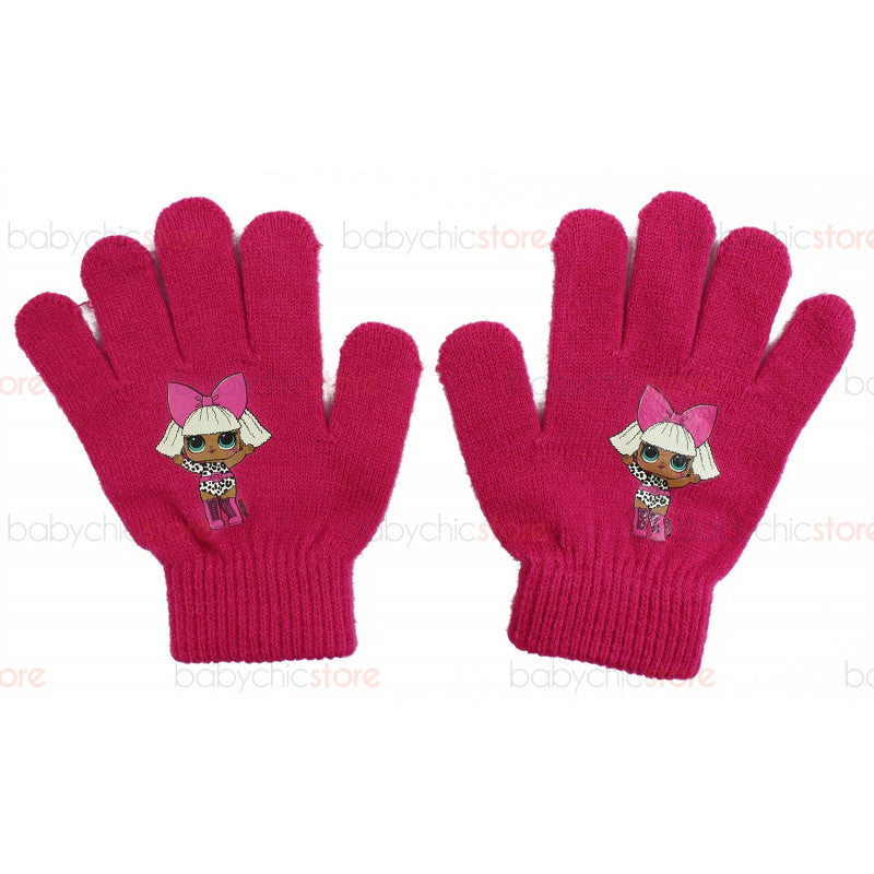 Set Cappello con Orecchie e Guanti LOL - Rosa - 3