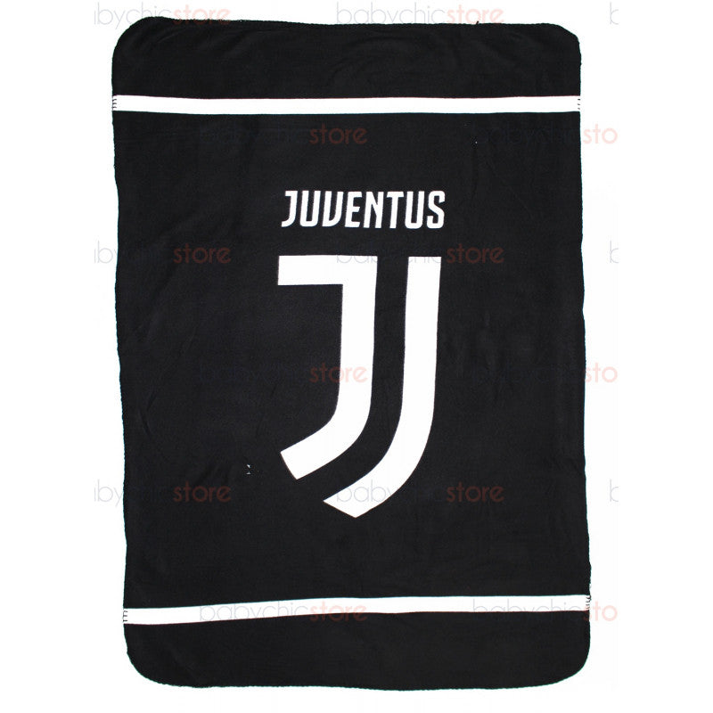 Copertina in Pile Juventus Official - Logo Bianco