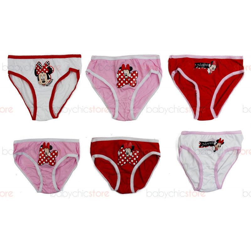 Set di 6 Slip di Minnie - 6/8 Anni