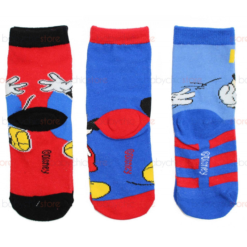Set 3 Paia di Calzini Mickey Mouse - 23/26 - 2