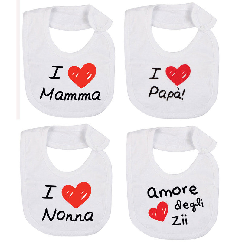 Bavaglino Neonato Con Stampe