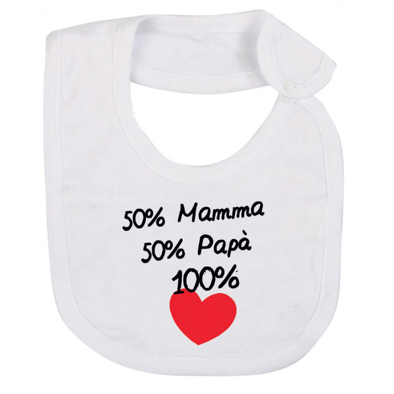 Bavaglino Neonato 50% Mamma 50% Papà