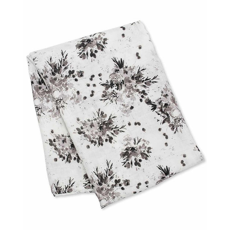 Set Hello World Lulujo Baby Black Floral - 8