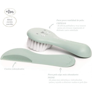 Spazzola e Pettine Hygge Baby Suavinex Verde - 6