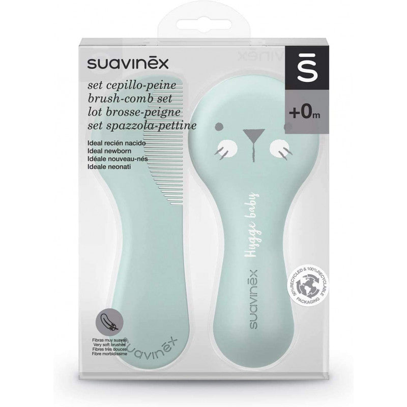 Spazzola e Pettine Hygge Baby Suavinex Verde