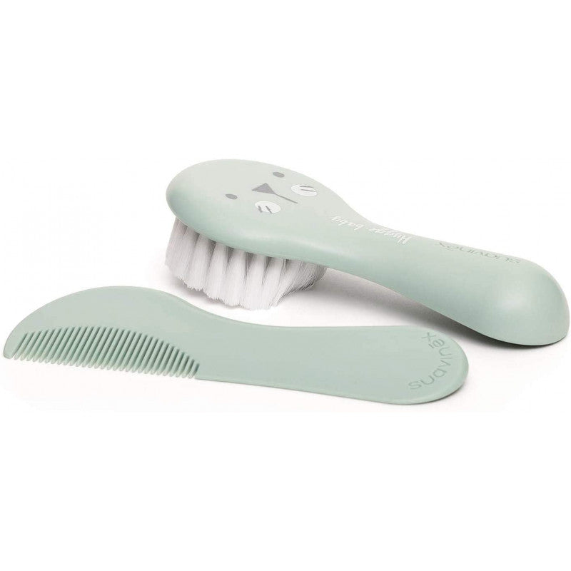 Spazzola e Pettine Hygge Baby Suavinex Verde - 2