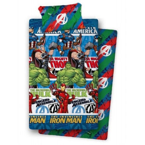 Set Lenzuola per Letto Singolo di Avengers