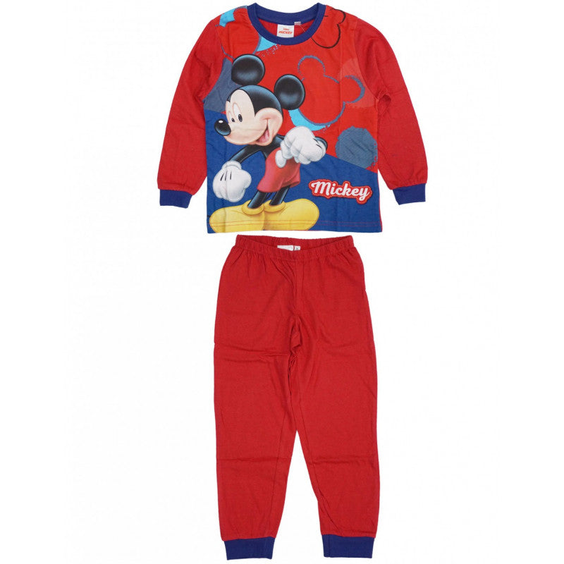 Pigiama Disney Mickey Mouse - Rosso 3 Anni