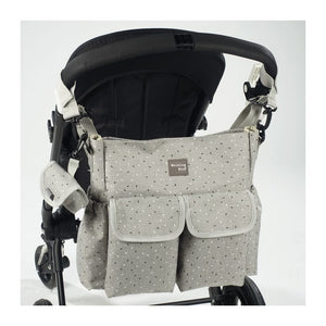 Borsa Fasciatoio Walking Mum Confetti Grigio - 5