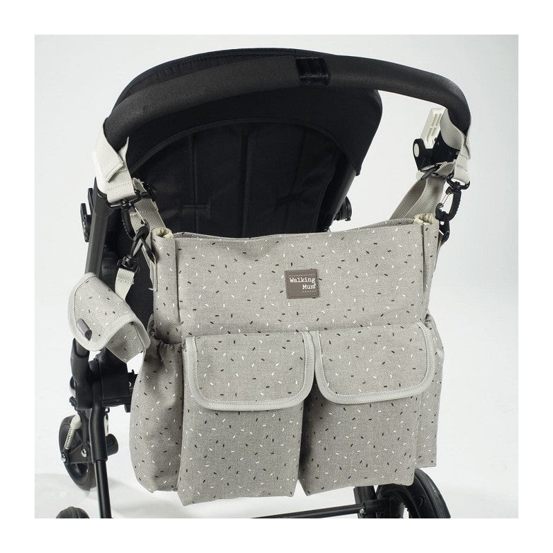 Borsa Fasciatoio Walking Mum Confetti Grigio - 5
