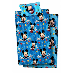 Set Lenzuola per Letto Singolo di Mickey Mouse