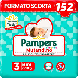 Pampers Baby Dry Mutandino - Taglia 3