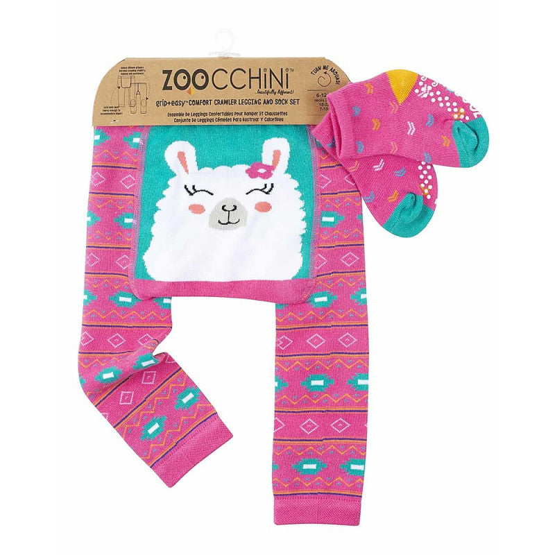 Set Leggings e Calzini Antiscivolo - Lama 12-18 Mesi - 2