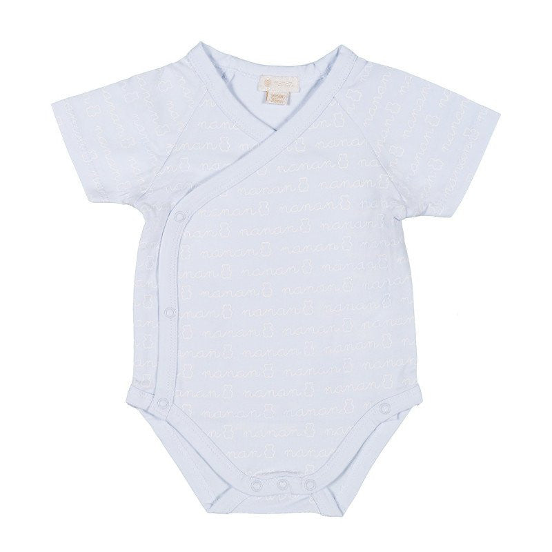 Body Maniche Corte Nanan Azurro 0-1 Mese