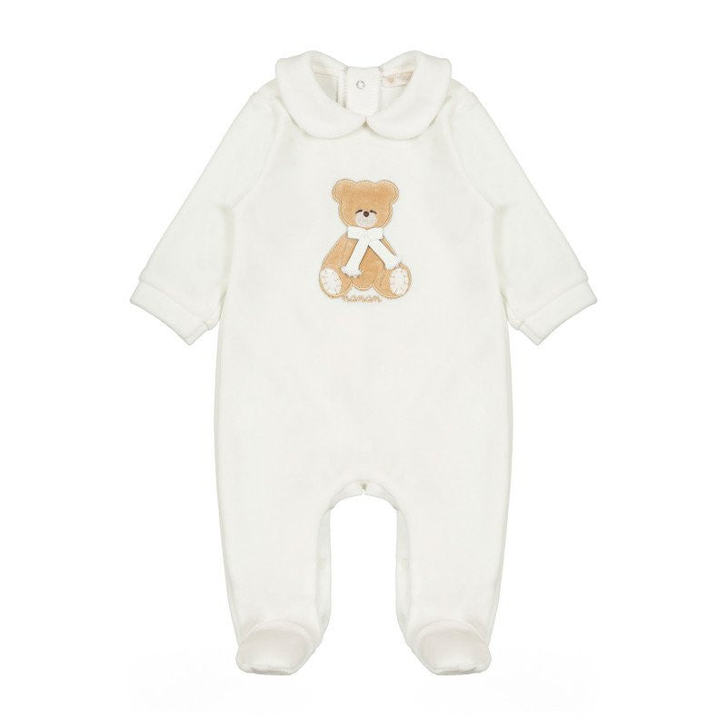Tutina Bianca Collezione Pallino - 6 Mesi