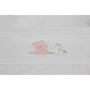 Set Lenzuola per Culla Unicorno - Rosa - 4