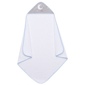 Accappatoio per Neonato Luna - Bianco/Azzuro