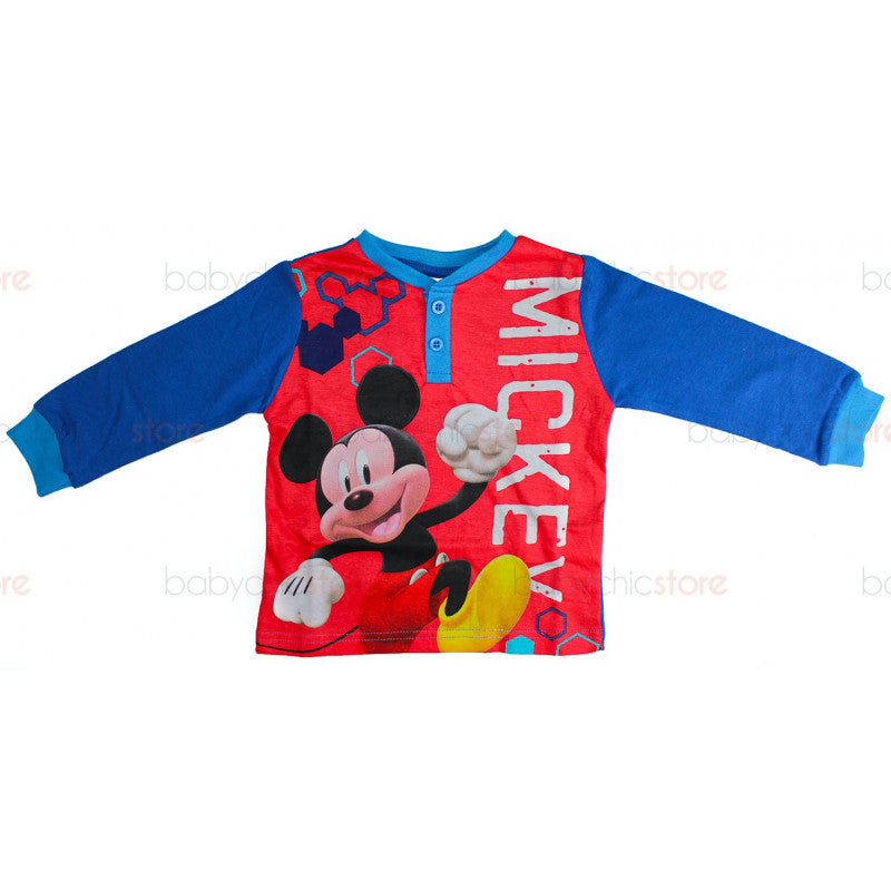 Pigiama Primavera/Estate Topolino Rosso - 5 Anni