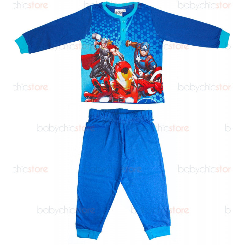 Pigiama Primavera/Estate Avengers Blu - 5 Anni