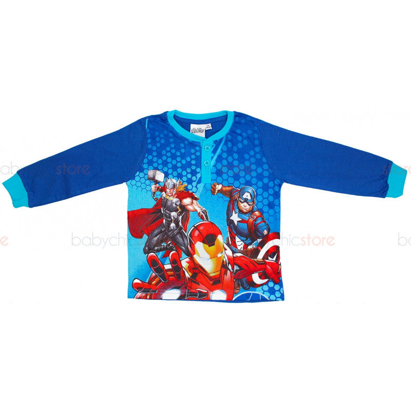 Pigiama Primavera/Estate Avengers Blu - 6 Anni - 2