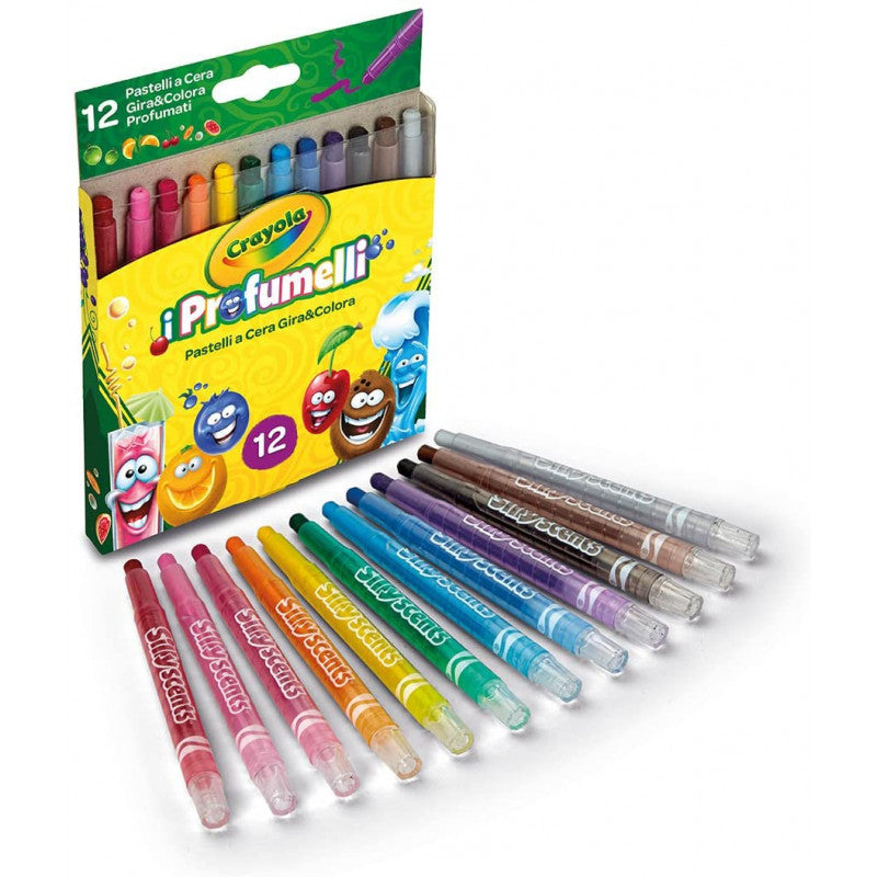 12 Pastelli a Cera Gira & Colore - I Profumelli - 3