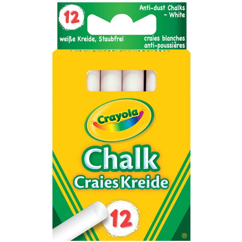 12 Gessi Bianchi Antipolvere Crayola