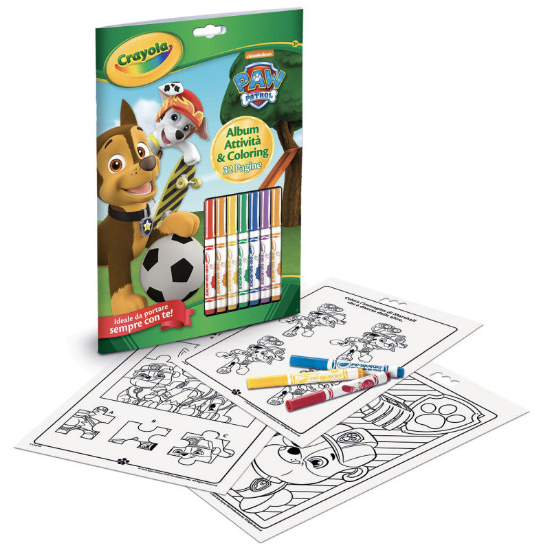 Album da Colorare con Attività - Paw Patrol