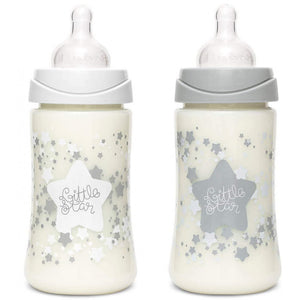 Set 4 Biberon + Ciuccio Suavinex Little Star - Bianco - 2