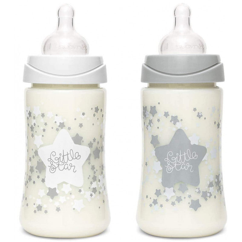 Set 4 Biberon + Ciuccio Suavinex Little Star - Bianco - 2