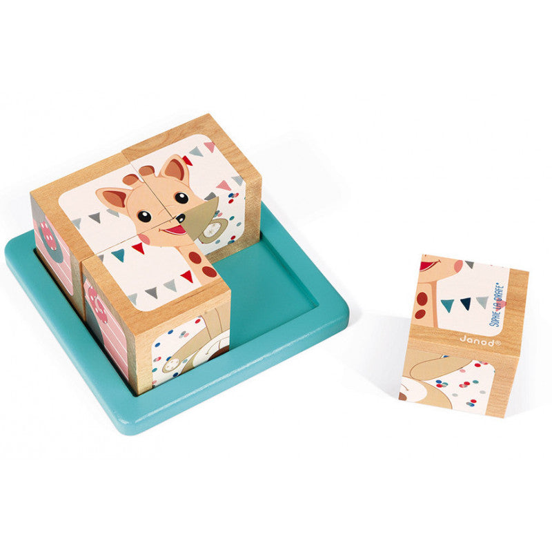 Vassoio 4 Cubi Sophie la Girafe