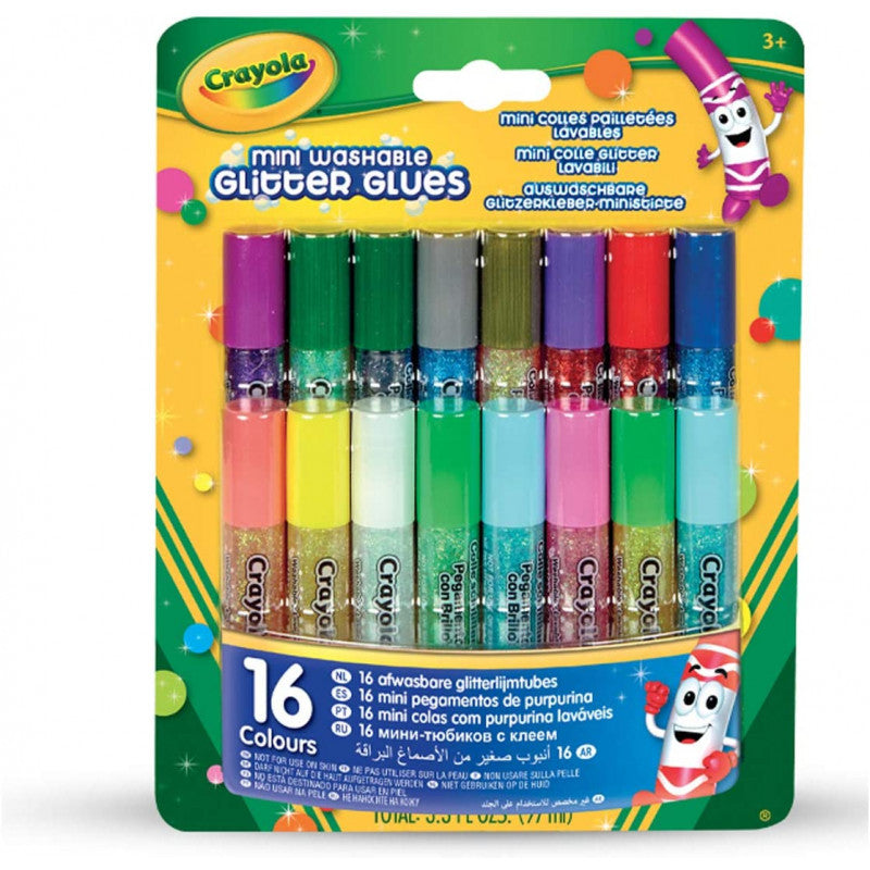 16 Mini Colle Glitter Lavabili