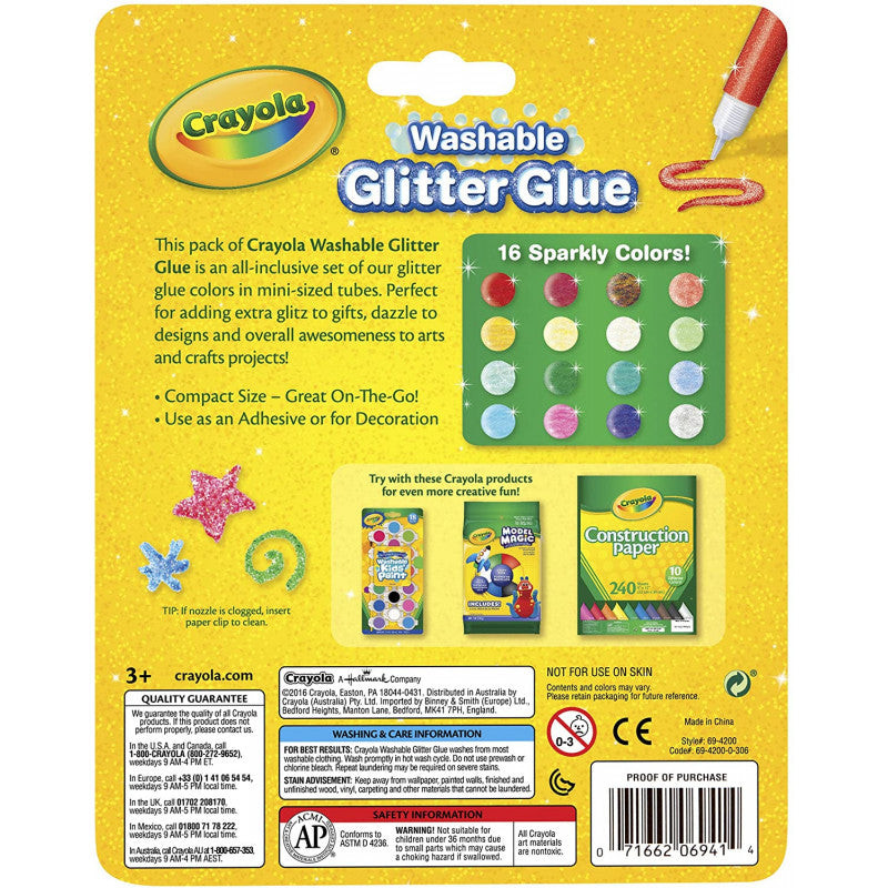 16 Mini Colle Glitter Lavabili - 2
