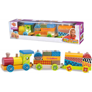 Trenino Colorato In Legno