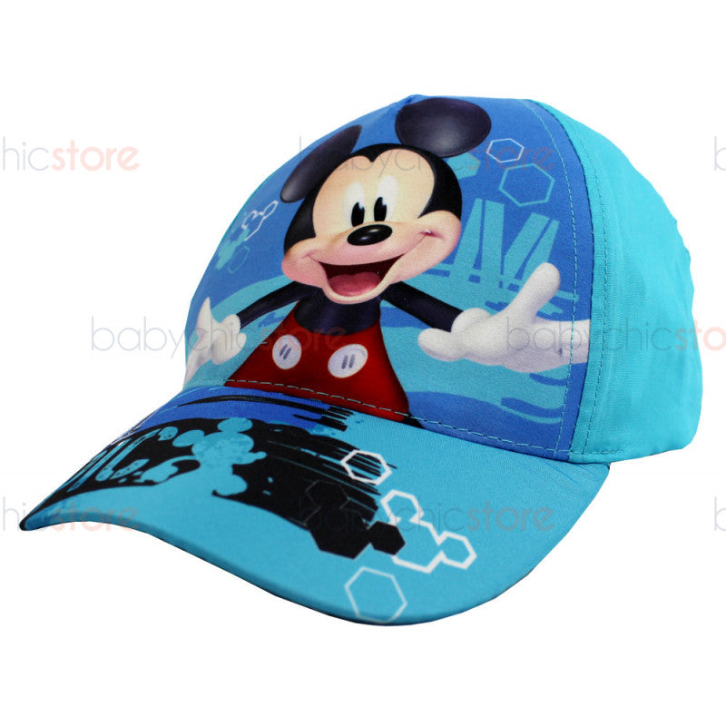 Cappellino con Visiera Mickey Mouse - Azzurro