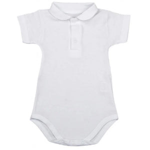 Body Neonato mezza manica modello Polo - 12 Mesi