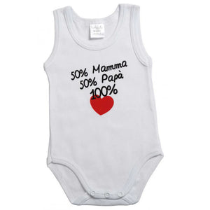 Body 50% Mamma e 50% Papà - 12 Mesi
