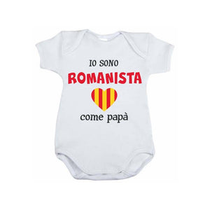 Body Neonato Io sono Romanista - 1/3 Mesi