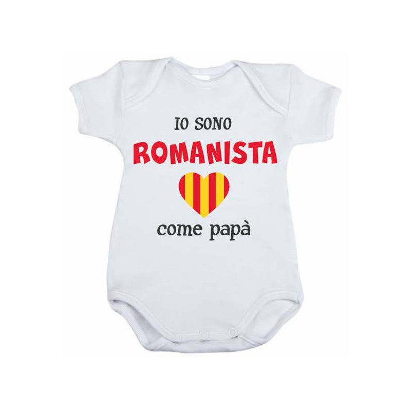 Body Neonato Io sono Romanista - 6/9 Mesi
