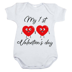 Body Neonato My 1st Valentine's Day - 1/3 Mesi