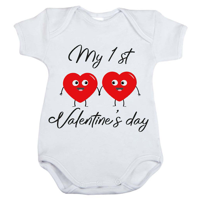 Body Neonato My 1st Valentine's Day - 1/3 Mesi