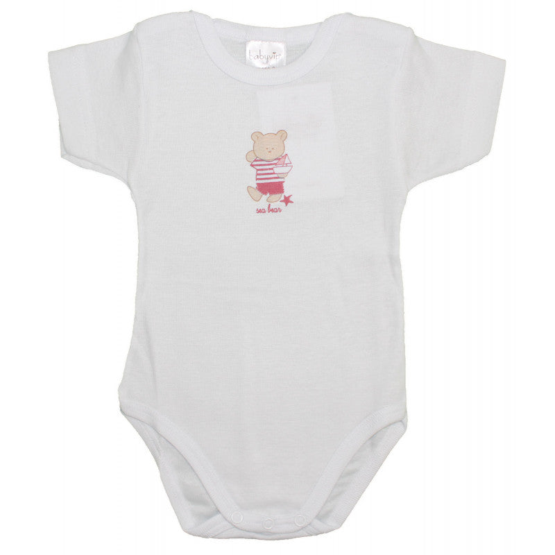 Set 2 Body Orsetto Rosa - 9 Mesi - 2