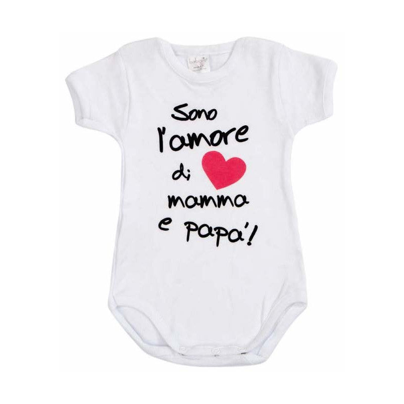 Body Neonato Sono l'amore di Mamma e Papà - 12 Mesi