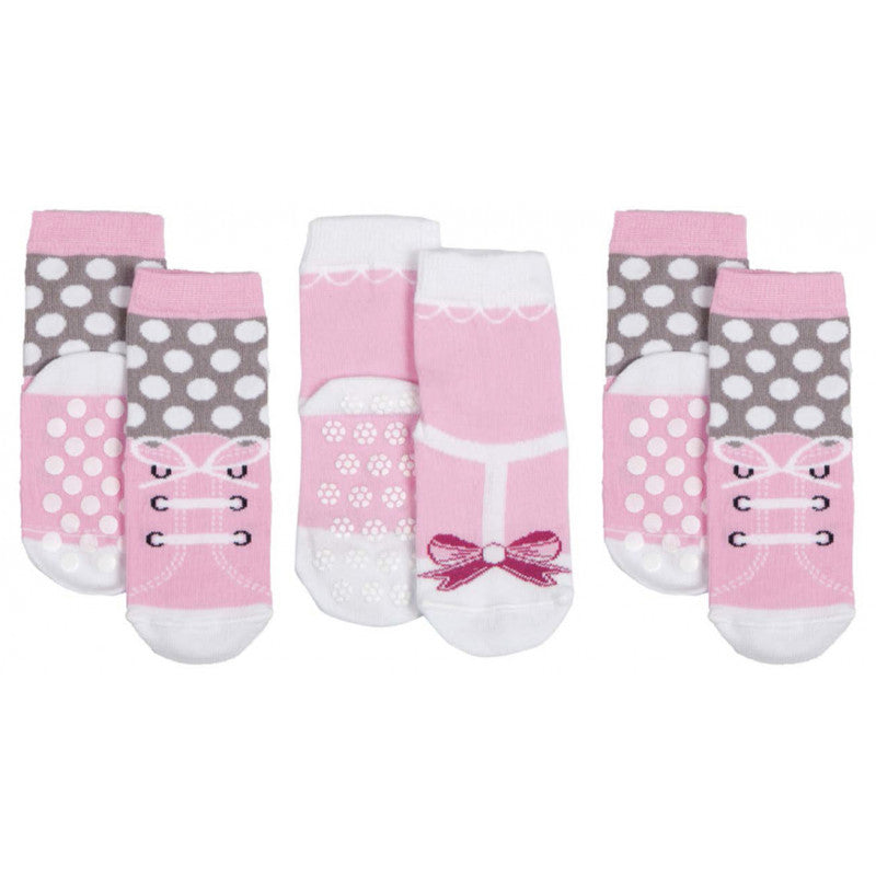3 Paia Calzini Antisciolo Scarpina Rosa - 19|22