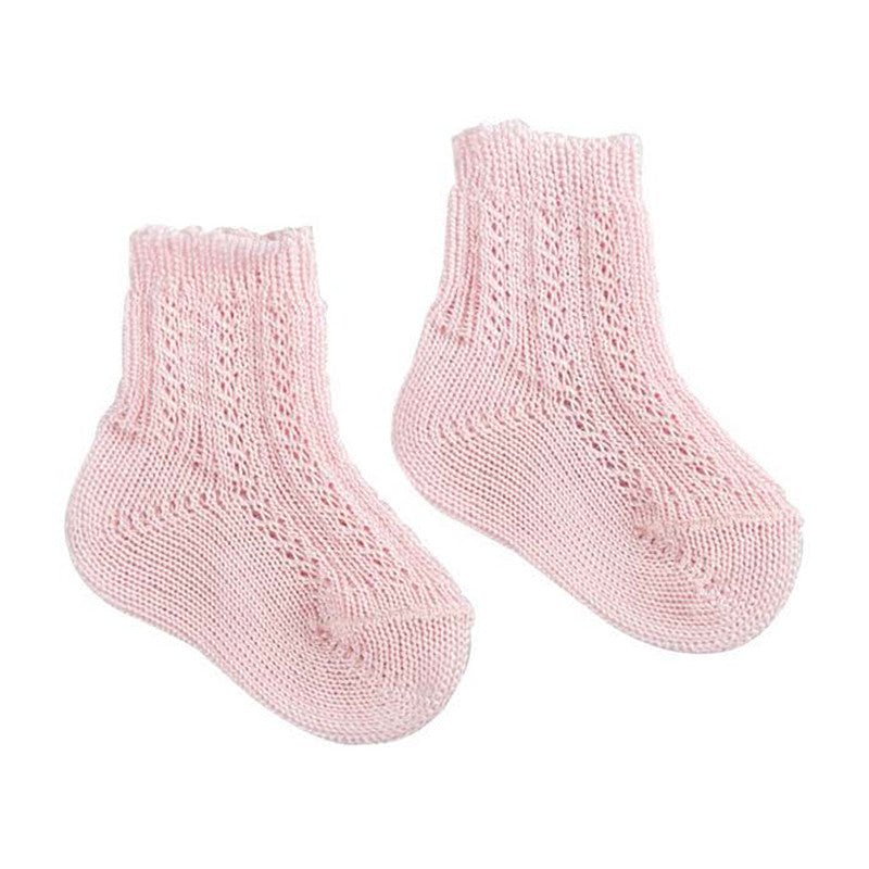Calzino Corto in Cotone Rosa - 19 - 22