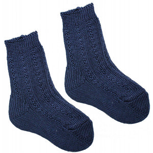 Calzino Corto in Cotone Blu - 13 - 16