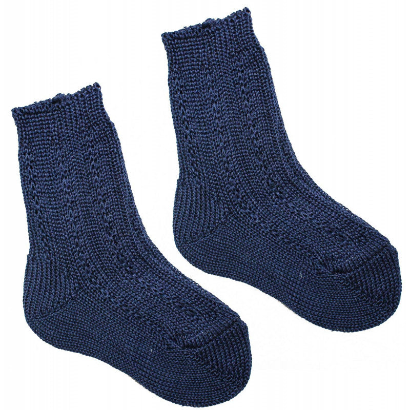Calzino Corto in Cotone Blu - 13 - 16
