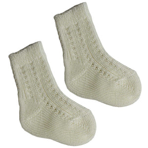 Calzino Corto in Cotone Panna - 23 - 26