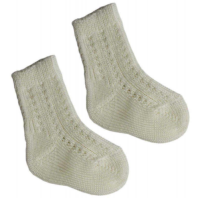 Calzino Corto in Cotone Panna - 23 - 26